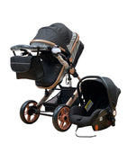 Carucior 3in1 Teknum Jack , 0-36 luni, transformabil, reversibil, ultrapliabil,  culoare NEGRU