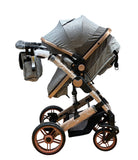 Carucior Teknum Jack model 3in1 , 0-36 luni, transformabil, reversibil, ultrapliabil,  culoare GRI, BBD588G