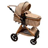 Carucior 2 in 1 Belecoo XID, cu inchidere compacta, 0-36 luni, reversibil BEJ