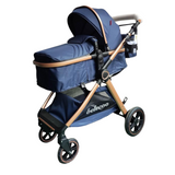 Carucior model 2 in 1 Belecoo XID, reversibil ,cu pliere compacta, 0-36 luni, BBDXIDA