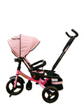 Tricicleta Evolutiva 5099Eva , pozitie de somn, scaun rotativ si muzica distractiva, culoare ROZ