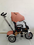 Tricicleta Super Trike, cu pozitie de somn, scaun rotativ si muzica distractiva, PIERSICA GGB5199NWP