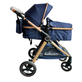 Carucior model 2 in 1 Belecoo XID, reversibil ,cu pliere compacta, 0-36 luni, BBDXIDA