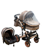 Carucior 3in1 , Teknum Jack 0-36 luni, transformabil, reversibil, ultrapliabil,  culoare BEJ