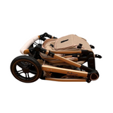 Carucior 2 in 1 Belecoo XID, cu inchidere compacta, 0-36 luni, reversibil Roz/ Negru