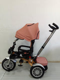 Tricicleta Super Trike, cu pozitie de somn, scaun rotativ si muzica distractiva, PIERSICA GGB5199NWP