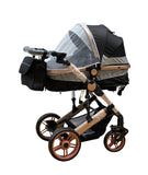 Carucior 3in1 Teknum Jack , 0-36 luni, transformabil, reversibil, ultrapliabil,  culoare NEGRU