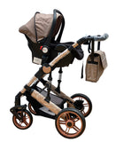 Carucior 3in1 , Teknum Jack 0-36 luni, transformabil, reversibil, ultrapliabil,  culoare BEJ