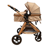 Carucior 2 in 1 Belecoo XID, cu inchidere compacta, 0-36 luni, reversibil BEJ