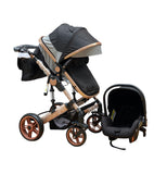 Carucior 3in1 Teknum Jack , 0-36 luni, transformabil, reversibil, ultrapliabil,  culoare NEGRU