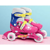 Role evolutive, Stamp, Disney, De la incepator la avansat, Cu 3 roti, Ajustabile, Inchidere prin velcro, Cu frana, Marime 27-30, Minnie Mouse