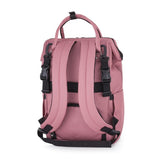 Rucsac pentru mamici, Petite&Mars, Jack, Cu 11 compartimente, Cu buzunare termice, Saltea de infasat inclusa, 30 x 42 x 15 cm, Dusty Rose