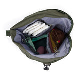 Rucsac pentru mamici, Petite&Mars, Jakob, Cu 8 compartimente, Cu buzunar termic, Saltea de infasat inclusa, 30 x 46 x 15 cm, Absolute Black