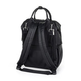 Rucsac pentru mamici, Petite&Mars, Jasper, Cu 12 compartimente, Cu buzunare termice, Saltea de infasat inclusa, 27 x 41 x 14 cm, Absolute Black