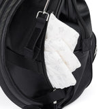 Rucsac pentru mamici, Petite&Mars, Jasper, Cu 12 compartimente, Cu buzunare termice, Saltea de infasat inclusa, 27 x 41 x 14 cm, Absolute Black