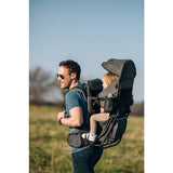 Rucsac pentru transportul copiilor, FreeON, Mount, Cu acoperis, Cu multiple compartimente, 87.5 x 38 x 77 cm, Conform cu standardul european de securitate EN 13209-1:2022, Grey