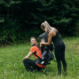 Rucsac pentru transportul copiilor, FreeON, Mount, Cu acoperis, Cu multiple compartimente, 87.5 x 38 x 77 cm, Conform cu standardul european de securitate EN 13209-1:2022, Grey