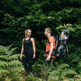 Rucsac pentru transportul copiilor, FreeON, Mount, Cu acoperis, Cu multiple compartimente, 87.5 x 38 x 77 cm, Conform cu standardul european de securitate EN 13209-1:2022, Grey