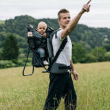 Rucsac pentru transportul copiilor, FreeON, Mount, Cu acoperis, Cu multiple compartimente, 87.5 x 38 x 77 cm, Conform cu standardul european de securitate EN 13209-1:2022, Grey