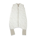 Sac de dormit, MimiNu, Premium, Cu picioruse, De iarna, Din bumbac certificat Oeko Tex Standard 100, Cu fermoar, 103 cm, M, Meadow