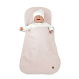 Sac de dormit multifunctional, MimiNu, Pentru patut, landou sau cosulet, Din bumbac interlock, Materiale certificate Oeko Tex Standard 100, Soft Powder Pink