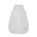 Sac de dormit, Qmini, Cu fermoar, Pentru bebelusi, De iarna, Din muselina dubla, 70 cm, Material certificat Oeko Tex Standard 100, Gray