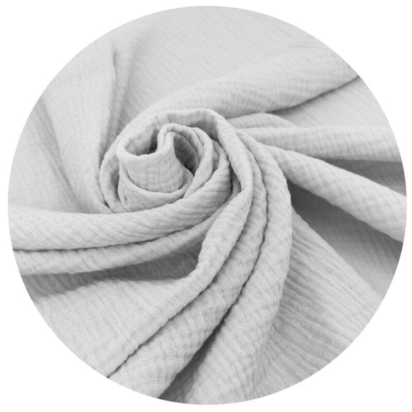 Sac de dormit, Qmini, Cu picioruse, De iarna, Din muselina dubla, Cu fermoar pe mijloc, 90 cm, S, Material certificat Oeko Tex Standard 100, Gray