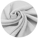 Sac de dormit, Qmini, Cu picioruse, De iarna, Din muselina dubla, Cu fermoar pe mijloc, 90 cm, S, Material certificat Oeko Tex Standard 100, Gray