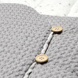 Sac de iarna cu gluga, Jane, Mims Plus, Pentru carucior si scoica auto, 88 x 43 cm, Inchidere cu nasturi si fermoar, Dim Grey