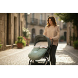 Sac de iarna, Jane, Nest, Pentru carucior, Universal, 95 x 46 cm, Material interior din fleece, Forest Green