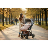 Sac de iarna, Jane, Nest, Pentru carucior, Universal, 95 x 46 cm, Material interior din fleece, Pale