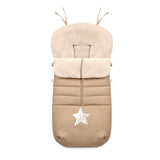 Sac de iarna, Jane, Nest, Pentru carucior, Universal, 95 x 46 cm, Material interior din fleece, Sesame