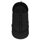 Sac de iarna, Lionelo, Oli, Pentru carucior, landou sau scaun auto, 101x45 cm, Impermeabil, Rezistent pana la -20 grade, Extensibil, Negru