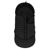 Sac de iarna, Lionelo, Oli, Pentru carucior, landou sau scaun auto, 101x45 cm, Impermeabil, Rezistent pana la -20 grade, Extensibil, Negru