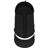 Sac de iarna, Lionelo, Oli, Pentru carucior, landou sau scaun auto, 101x45 cm, Impermeabil, Rezistent pana la -20 grade, Extensibil, Negru