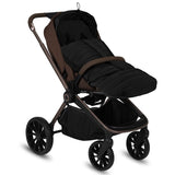 Sac de iarna, Lionelo, Oli, Pentru carucior, landou sau scaun auto, 101x45 cm, Impermeabil, Rezistent pana la -20 grade, Extensibil, Negru