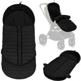 Sac de iarna, Lionelo, Oli, Pentru carucior, landou sau scaun auto, 101x45 cm, Impermeabil, Rezistent pana la -20 grade, Extensibil, Negru