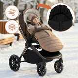 Sac de iarna, Lionelo, Oli, Pentru carucior, landou sau scaun auto, 101x45 cm, Impermeabil, Rezistent pana la -20 grade, Extensibil, Negru