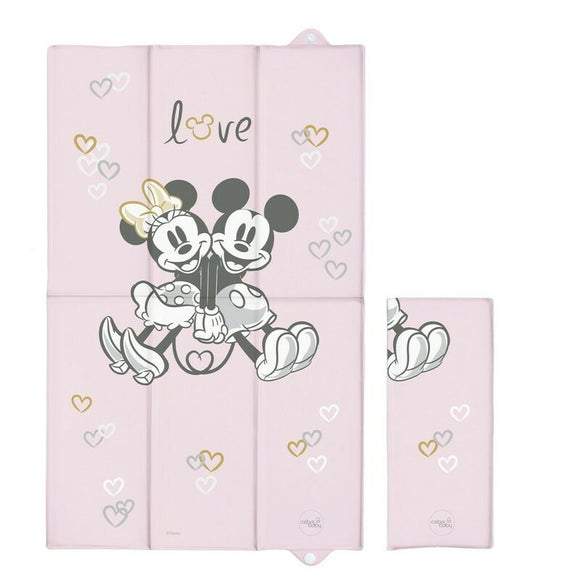 Saltea de infasat, Ceba Baby, Disney, Pliabila, 50 x 80 cm, Minnie & Mickey Pink