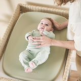 Saltea de infasat, Nattou, Softy, Moale, Utilizabil si fara husa, Design ergonomic, Spuma PU, 70x50x10 cm, Fara BPA, 0 luni+, Green