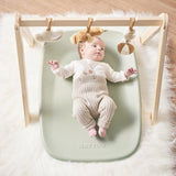 Saltea de infasat, Nattou, Softy, Moale, Utilizabil si fara husa, Design ergonomic, Spuma PU, 70x50x10 cm, Fara BPA, 0 luni+, Green