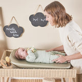 Saltea de infasat, Nattou, Softy, Moale, Utilizabil si fara husa, Design ergonomic, Spuma PU, 70x50x10 cm, Fara BPA, 0 luni+, Green