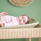 Saltea de infasat, Nattou, Softy, Moale, Utilizabil si fara husa, Design ergonomic, Spuma PU, 70x50x10 cm, Fara BPA, 0 luni+, Green