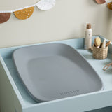 Saltea de infasat, Nattou, Softy, Moale, Utilizabil si fara husa, Design ergonomic, Spuma PU, 70x50x10 cm, Fara BPA, 0 luni+, Gri