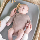 Saltea de infasat, Nattou, Softy, Moale, Utilizabil si fara husa, Design ergonomic, Spuma PU, 70x50x10 cm, Fara BPA, 0 luni+, Gri