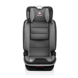 Scaun auto, Be Cool, Mars, I-Size, 100-150 cm, 4-12 ani, Cu isofix, Protectie superioara in caz de impact lateral - SPS, Cu tetiera reglabila, Conform cu standardul european de securitate ECE R129, Iron