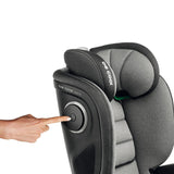 Scaun auto, Be Cool, Mars, I-Size, 100-150 cm, 4-12 ani, Cu isofix, Protectie superioara in caz de impact lateral - SPS, Cu tetiera reglabila, Conform cu standardul european de securitate ECE R129, Iron