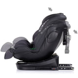 Scaun auto Chipolino Hypnotic I-Size 40-150 cm cu sistem Isofix si sezut rotativ anthracite