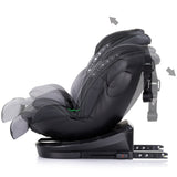 Scaun auto Chipolino Hypnotic I-Size 40-150 cm cu sistem Isofix si sezut rotativ cloud