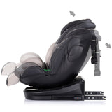 Scaun auto Chipolino Hypnotic I-Size 40-150 cm cu sistem Isofix si sezut rotativ tiramisu